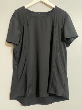 Spyder Black Short-Sleeve Athletic Tee